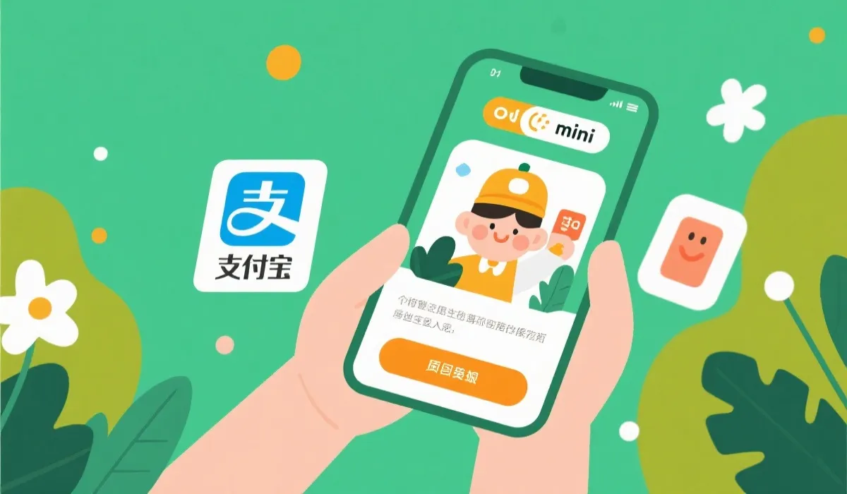 支付宝官方入口示意图