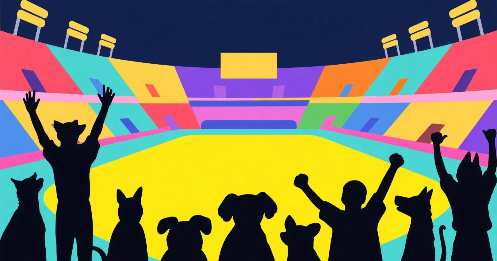 动物运动会活动主视觉示意图